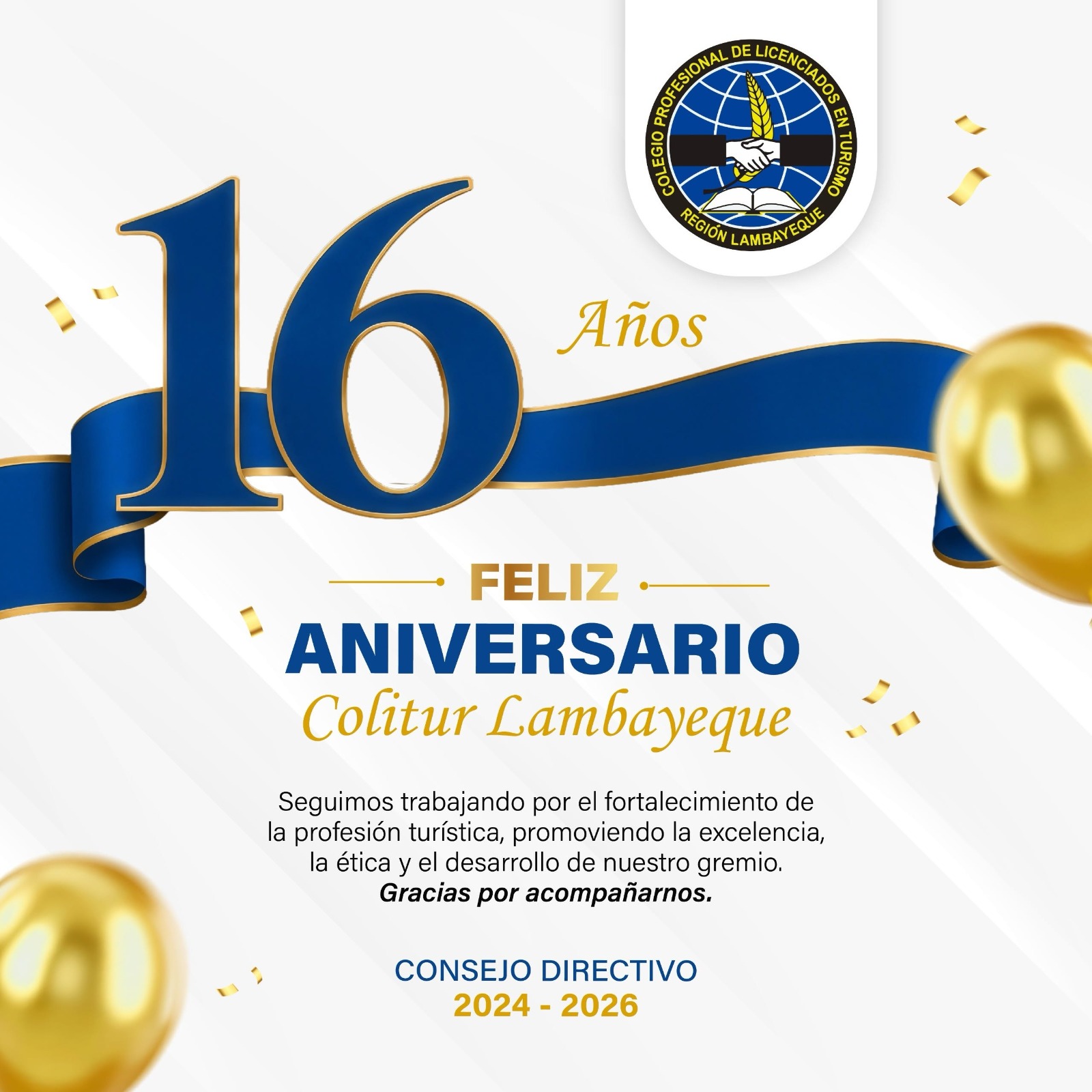 COLITUR Lambayeque celebra 16 años fortaleciendo la profesión turística en la región